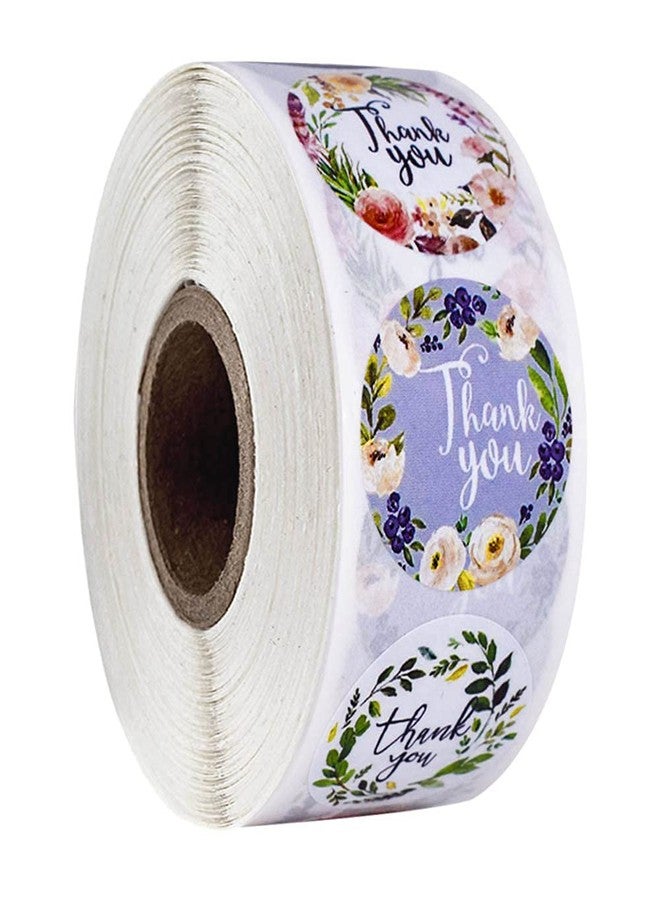 KCR Paper Elegant Floral Thank You Stickers Seal Label for Gift Packaging (Multicolour), 500 Stickers - Image 3